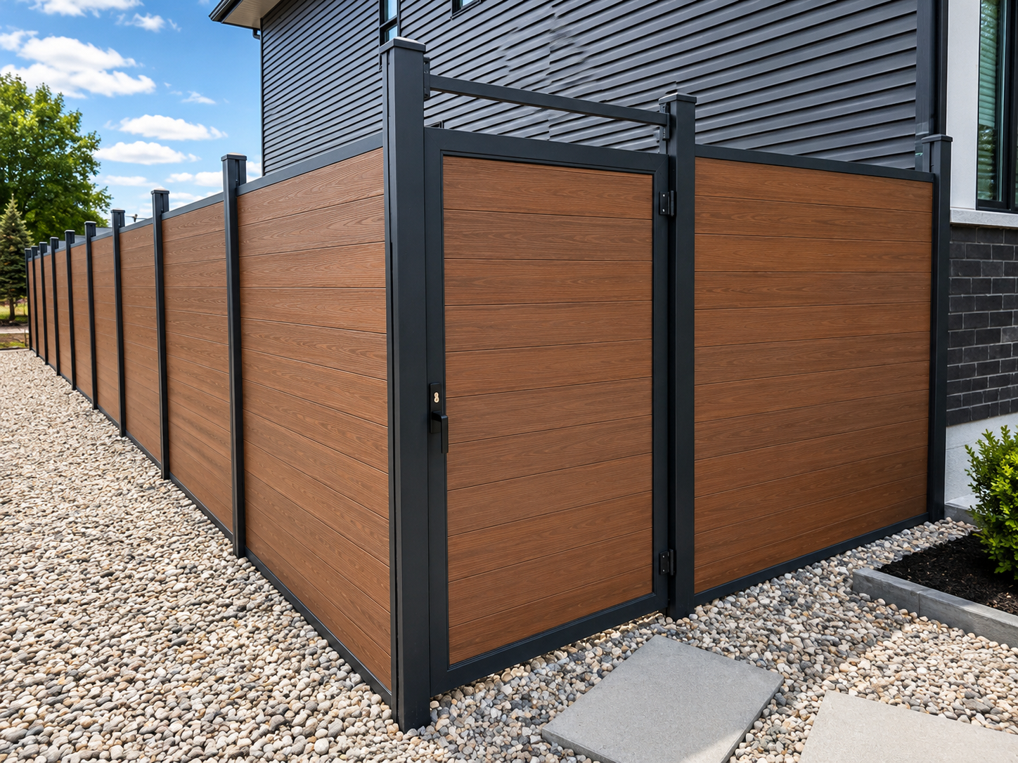 Hybrid Privacy Fence completed project 4