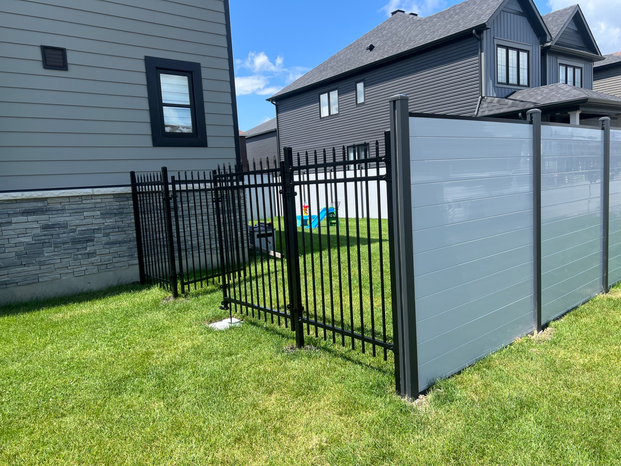 Ornamental Iron Fence completed project 1