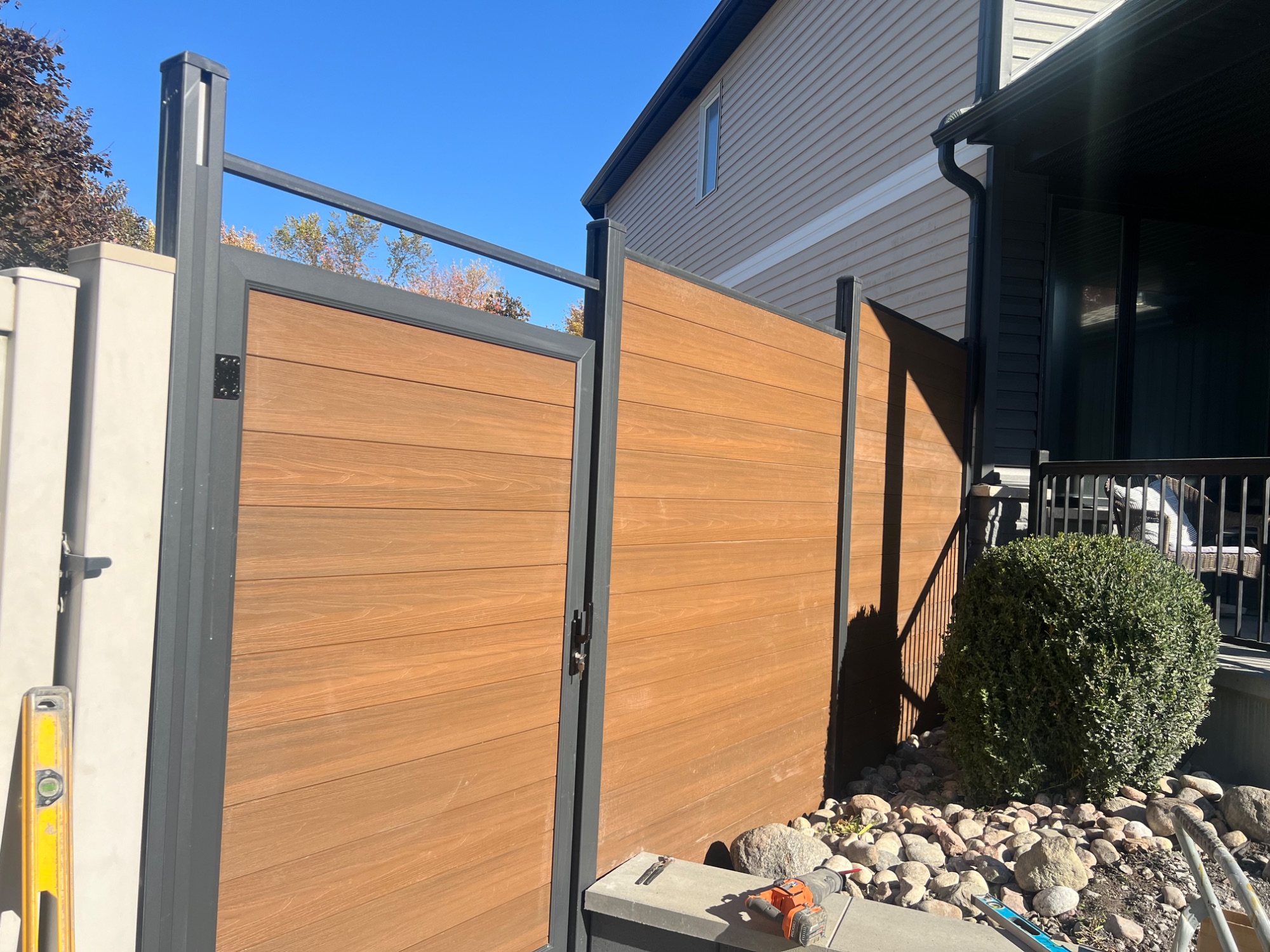 Wood Fence completed project 4