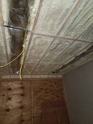 Insulation installation progress photo