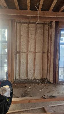 Completed spray foam insulation project by Tri State Spray Foam Insulation