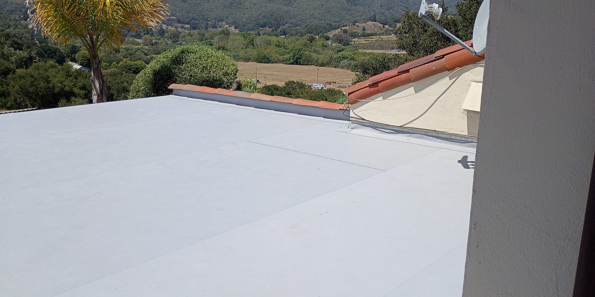 Central Coast roofline overlooking the San Luis Obispo County hills