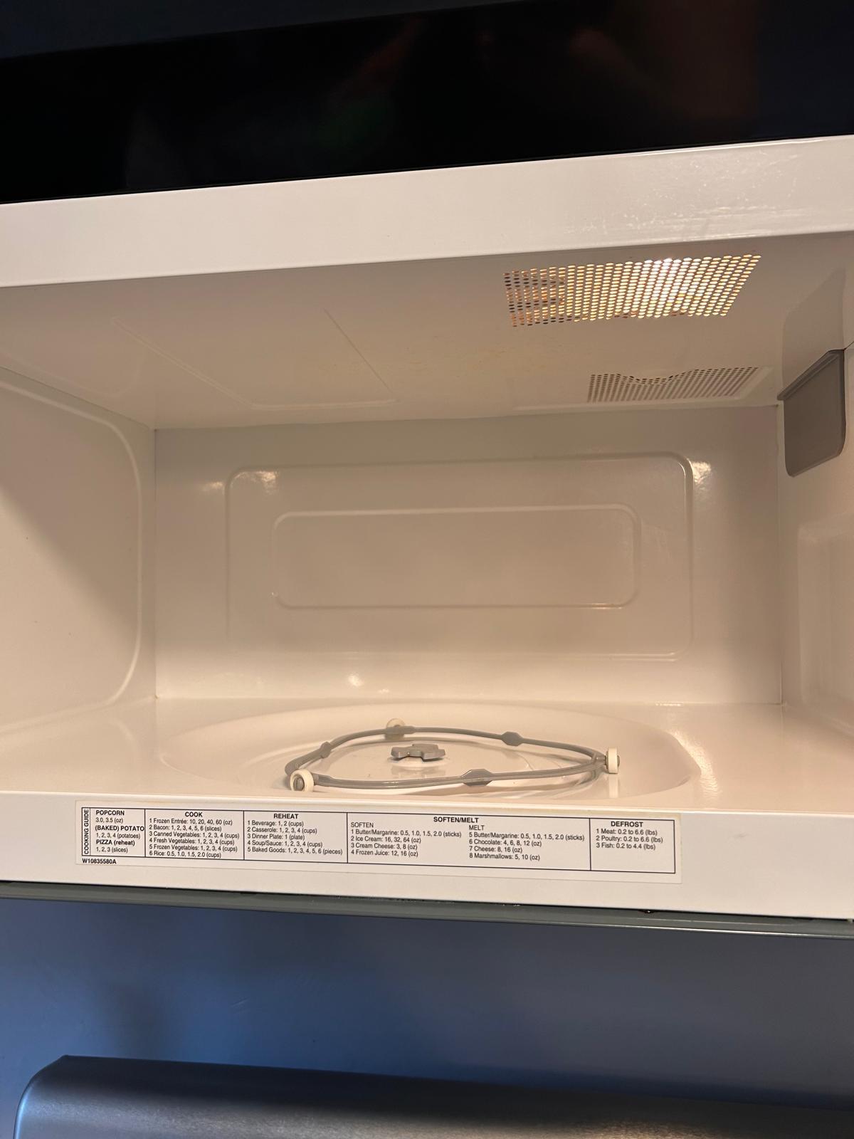 Microwave interior — after