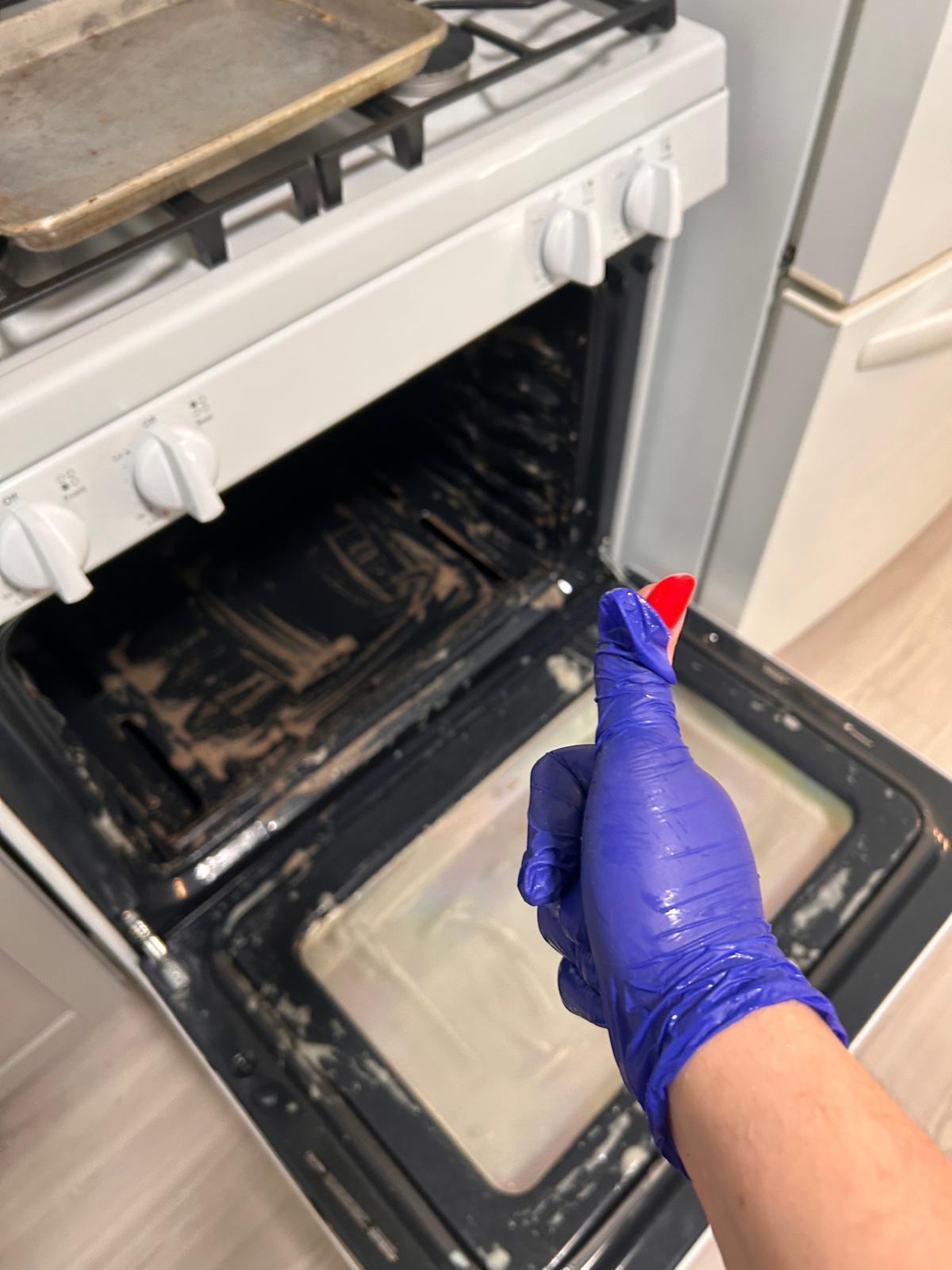 Oven interior — before