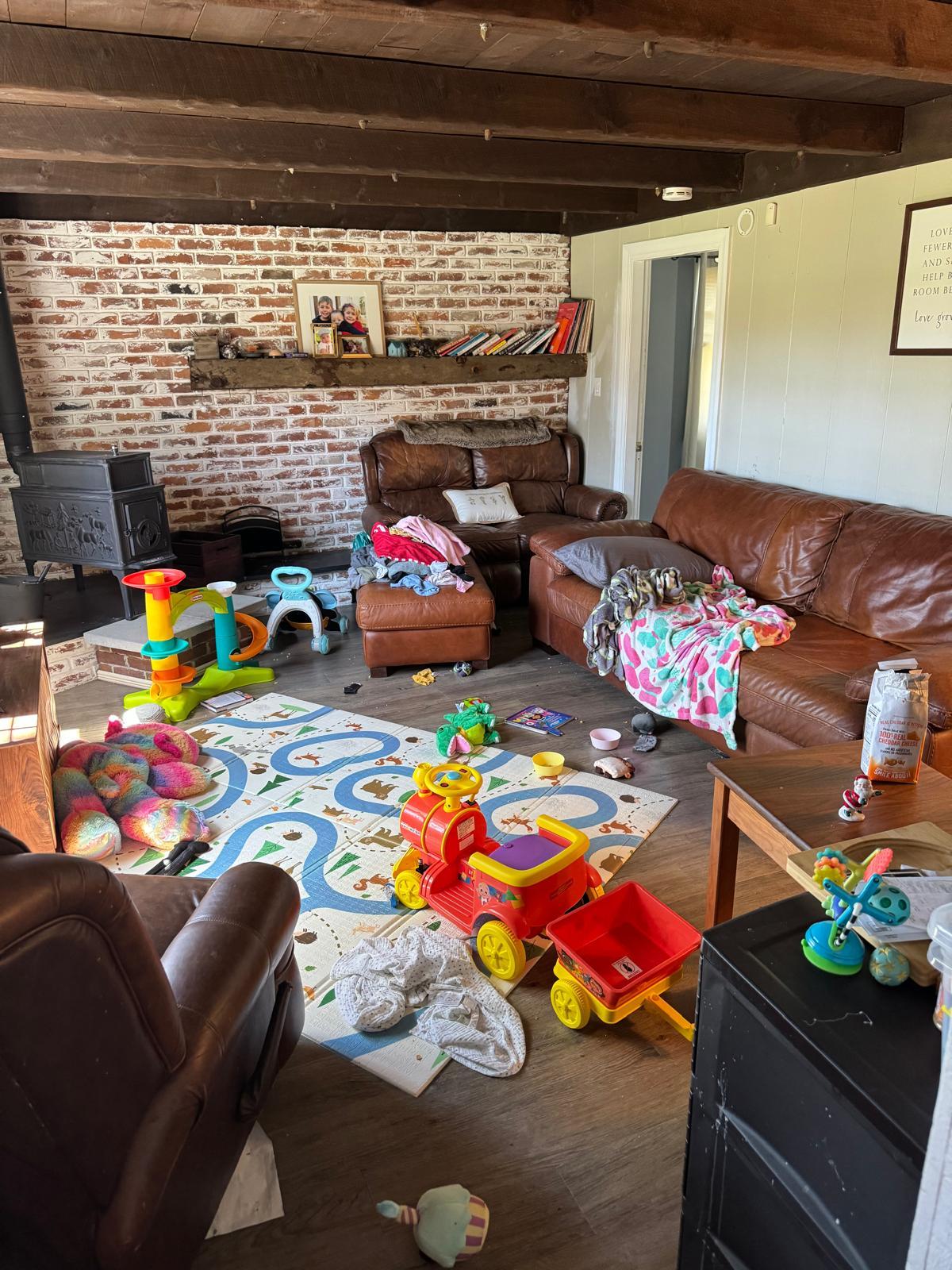 Family room — before