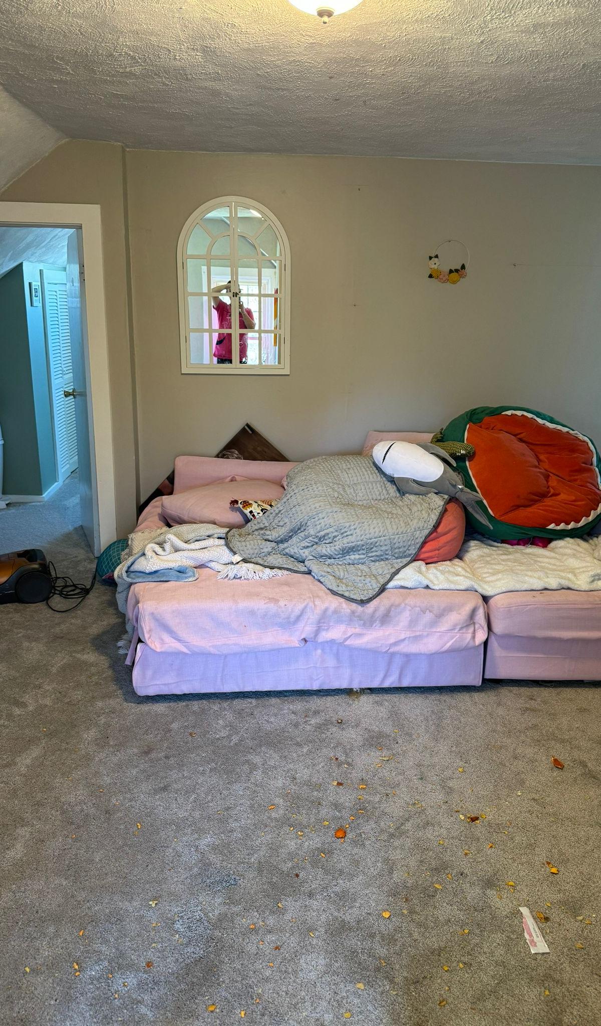 Kids' room reset — before