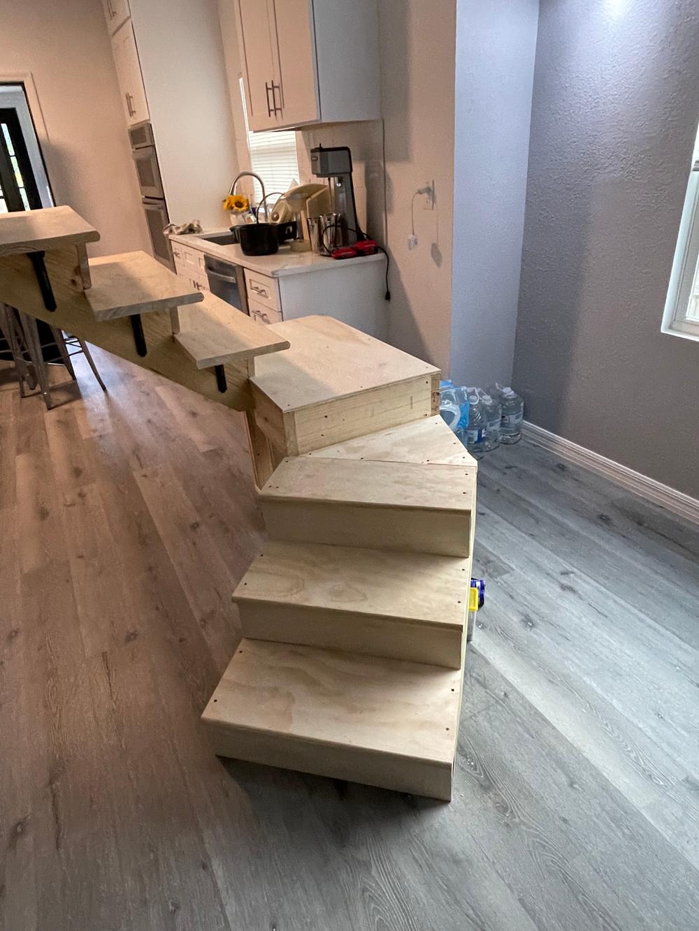 New stair treads going in on an American AJ remodel