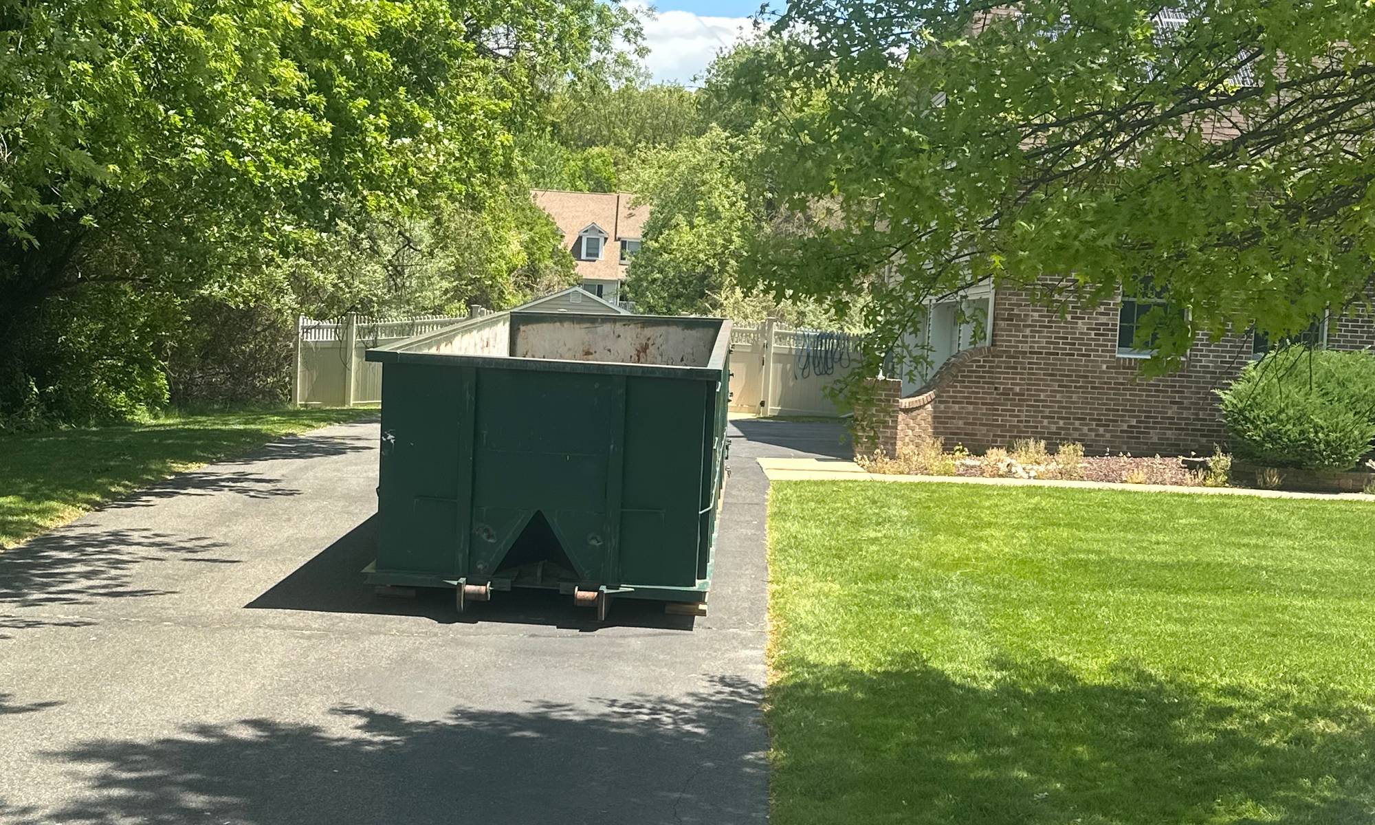 Roll-off container and cleanout work by Brothers Recycling LLC