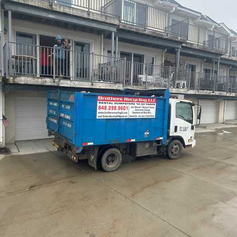 Roll-off container and cleanout work by Brothers Recycling LLC — 7/29