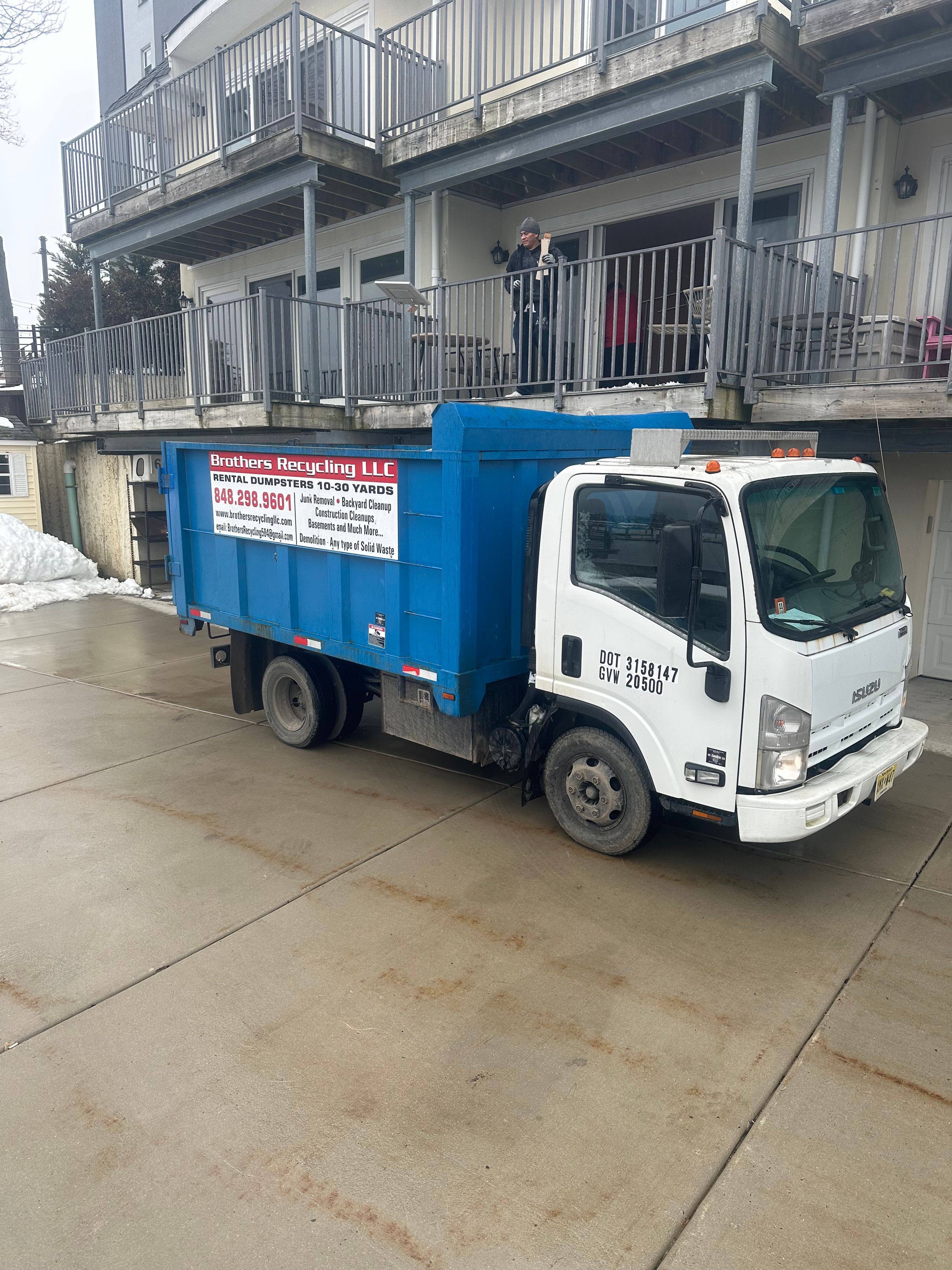 Roll-off container and cleanout work by Brothers Recycling LLC — 5/29