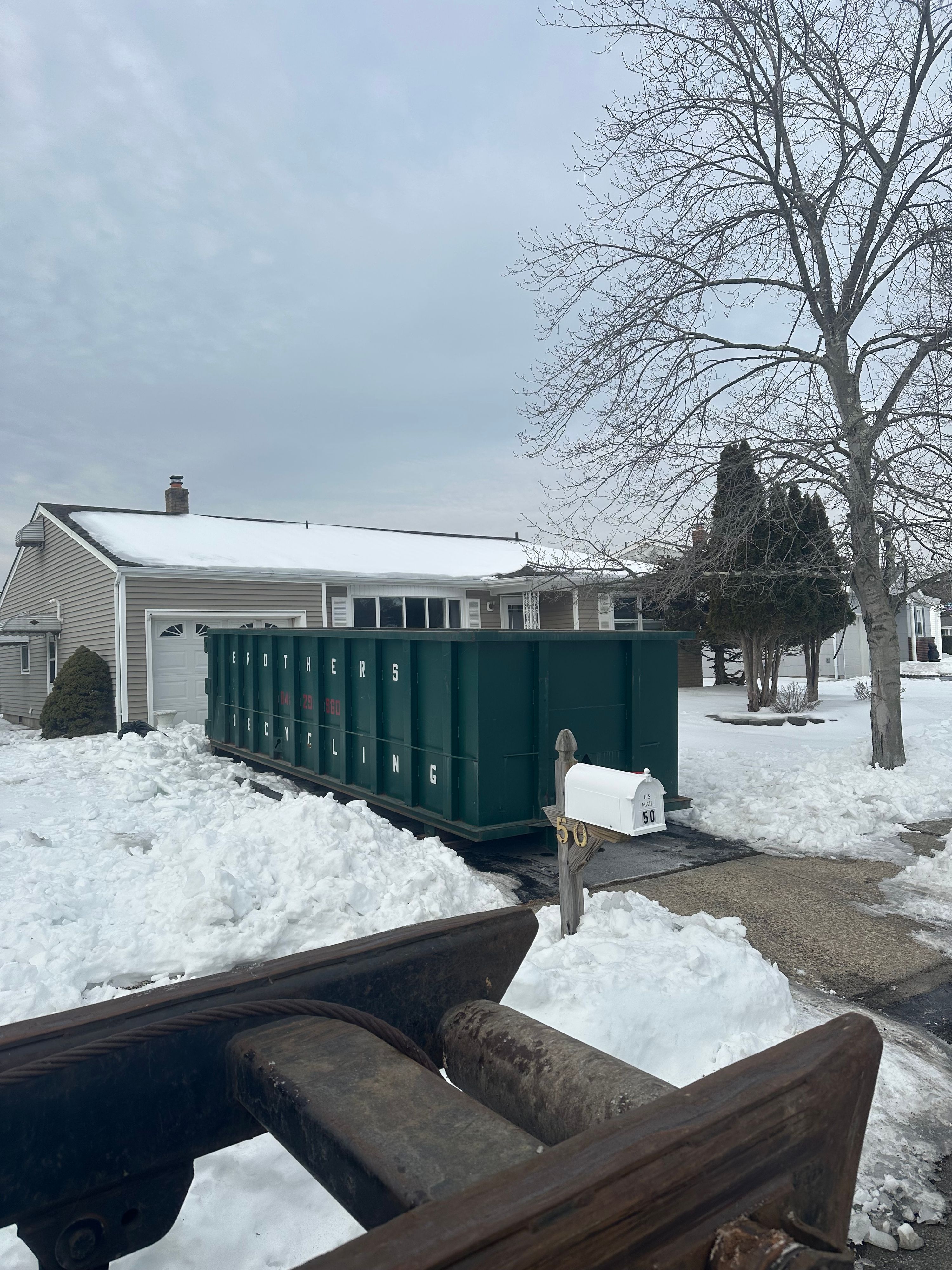 Roll-off container and cleanout work by Brothers Recycling LLC — 3/29