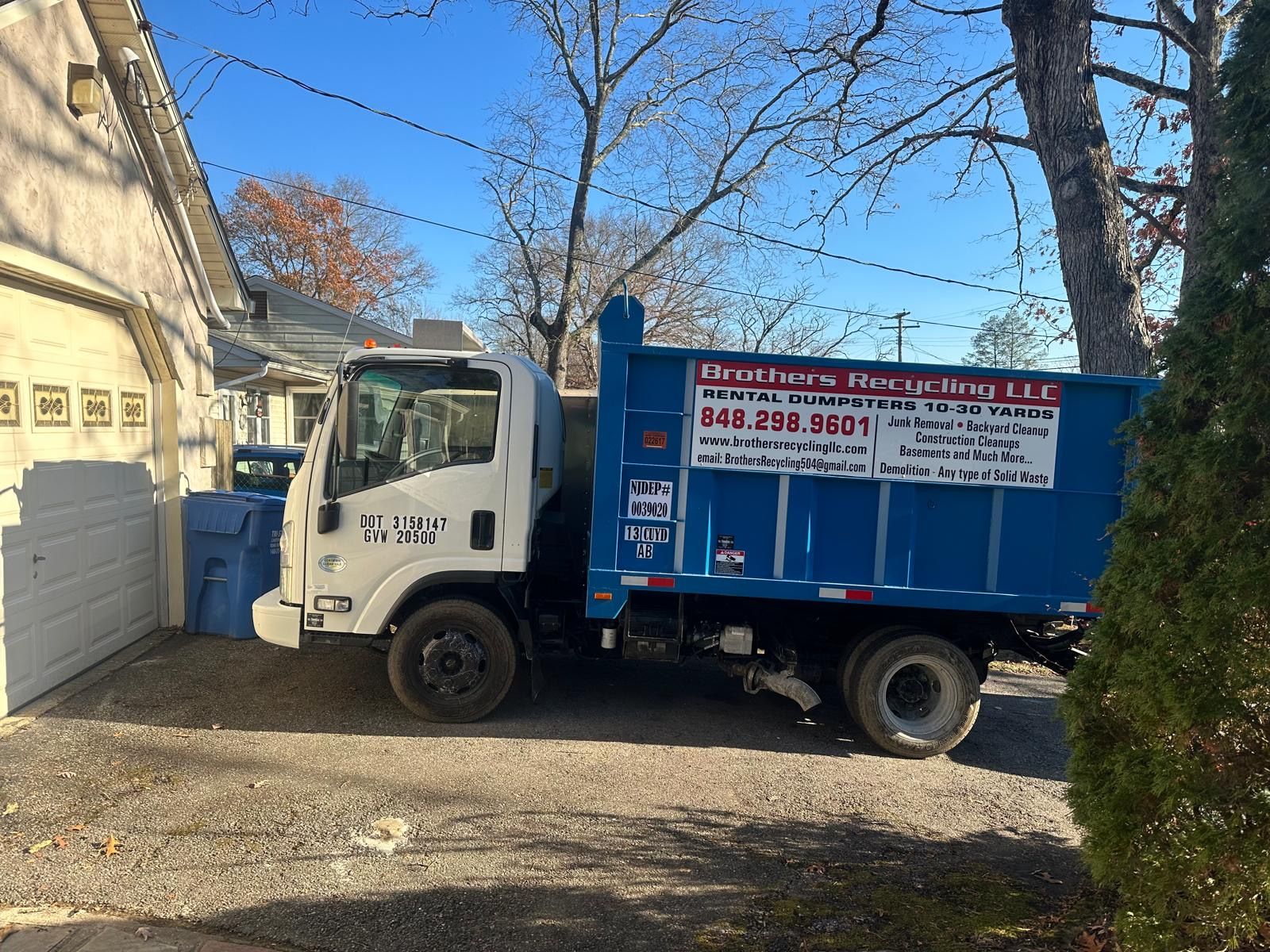 Roll-off container and cleanout work by Brothers Recycling LLC — 2/29