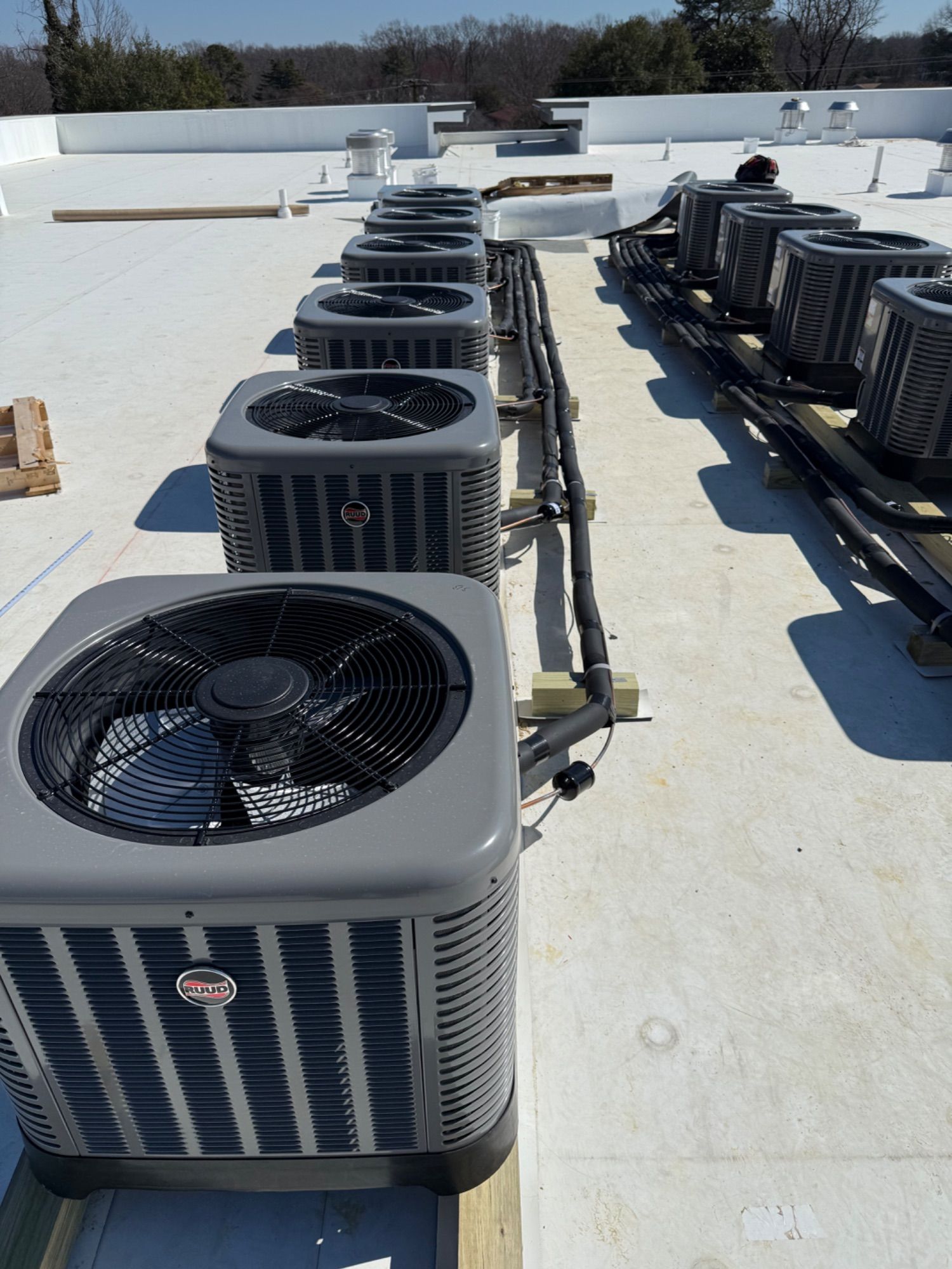 HVAC equipment and ductwork — heating & air conditioning installation completed by E & J Mechanical LLC in Mechanicsville, Richmond & Central Virginia (photo 2)