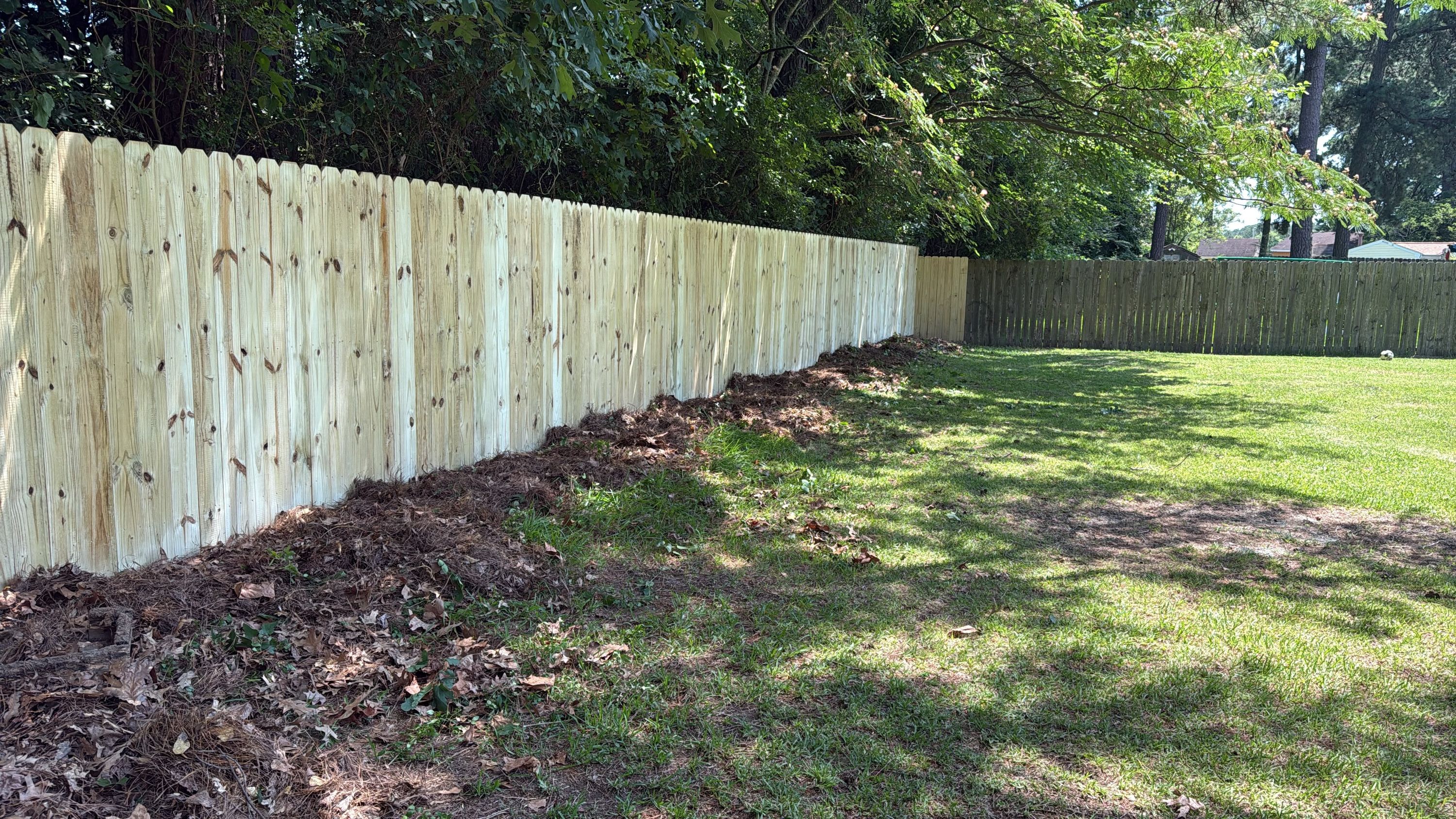 Fence installation project 1 completed by Fast Fences LLC in Hampton Roads, Virginia