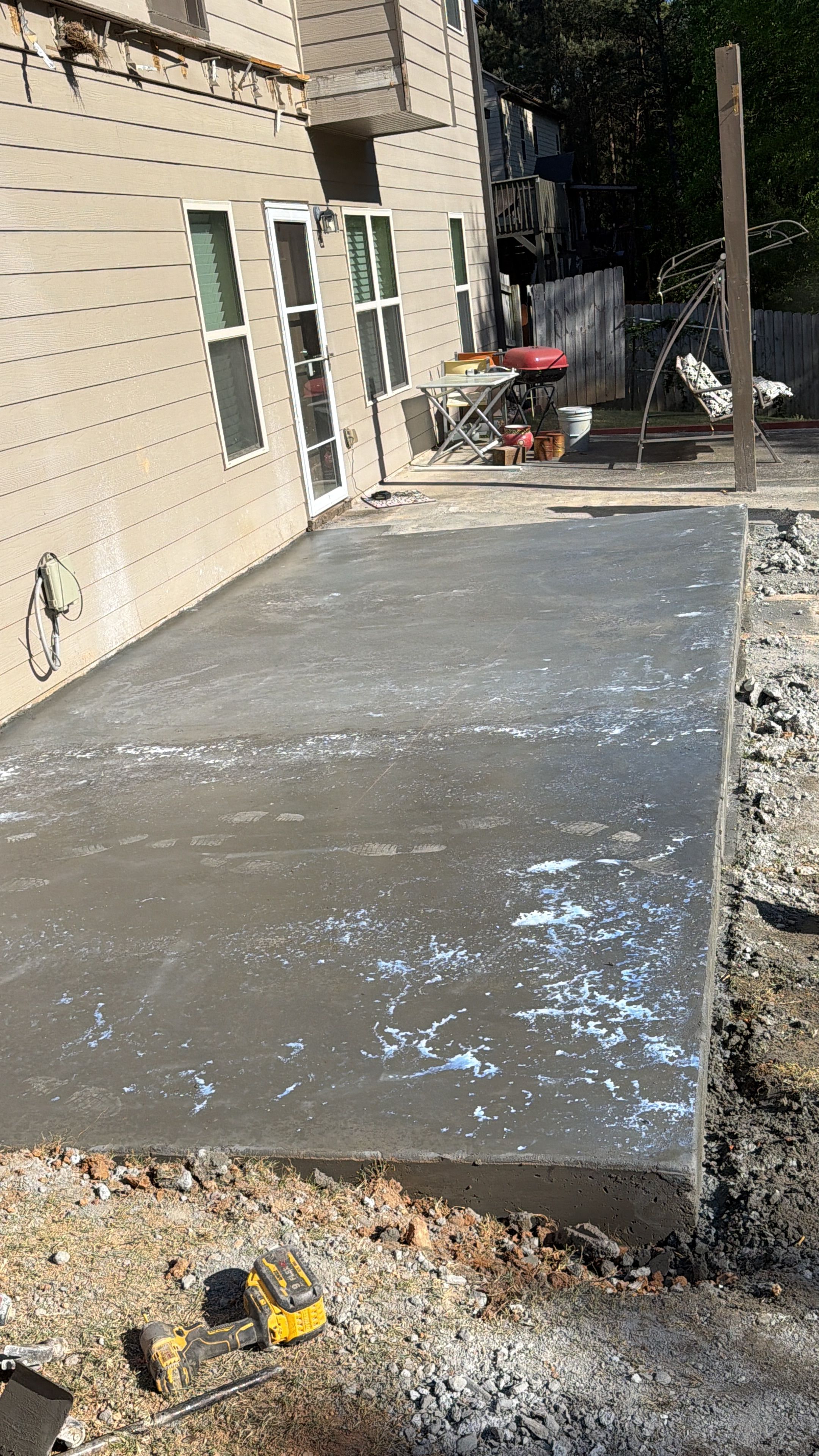 Completed concrete driveway pour by MJ Concrete Construction Pro LLC