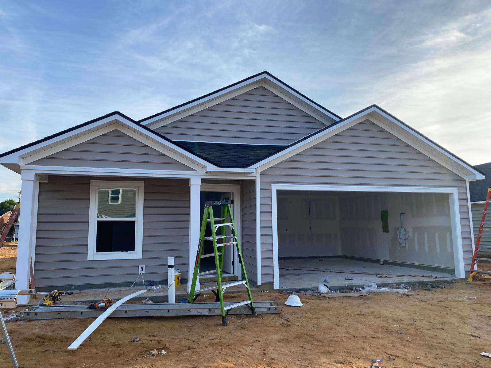 Completed exterior remodeling project on a South Carolina home