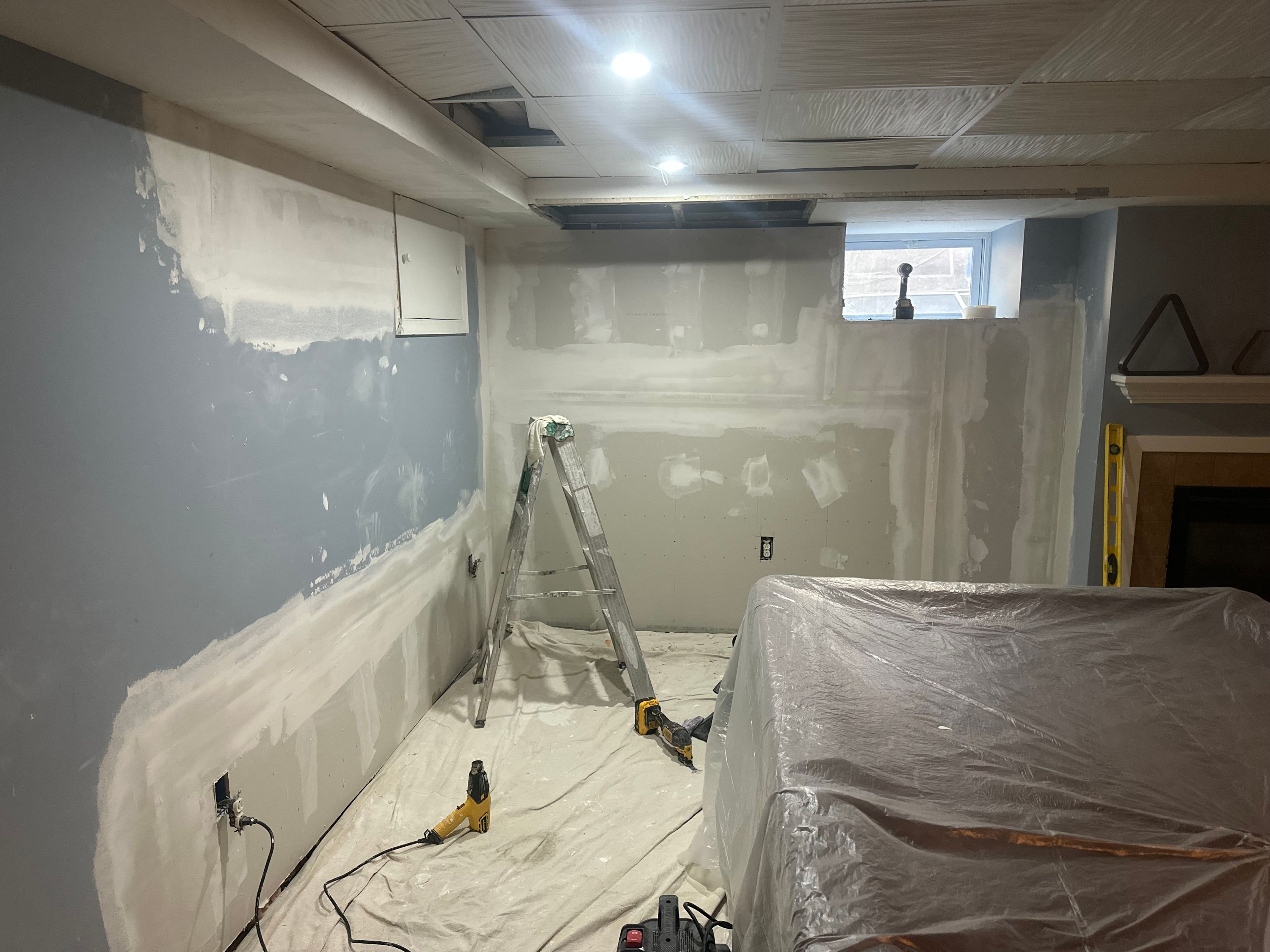 Drywall Installation & Repair project completed by Roypainting Service LLC