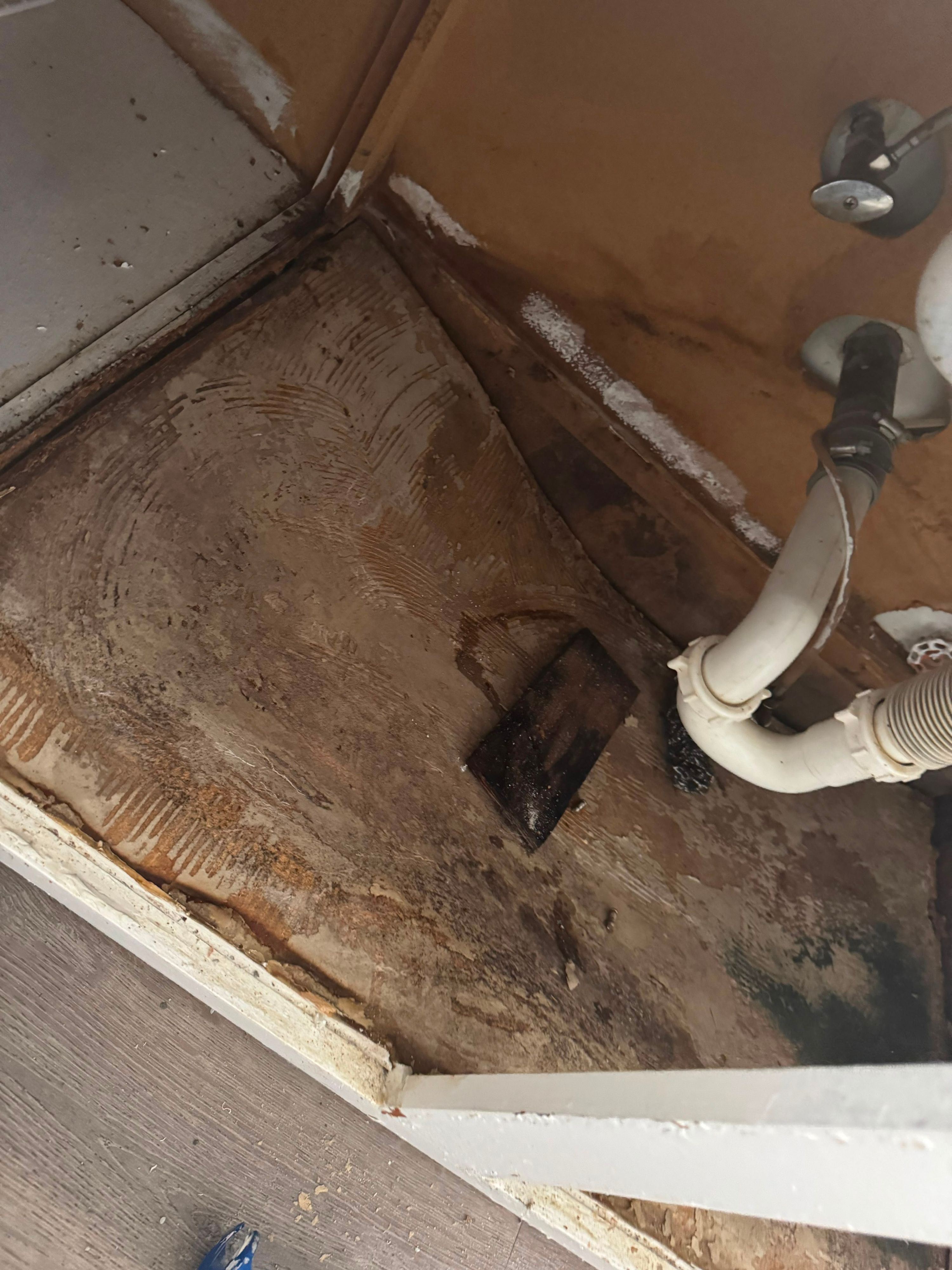 Wet material removed — Water Damage Repair project by SoHo Home Multiservices
