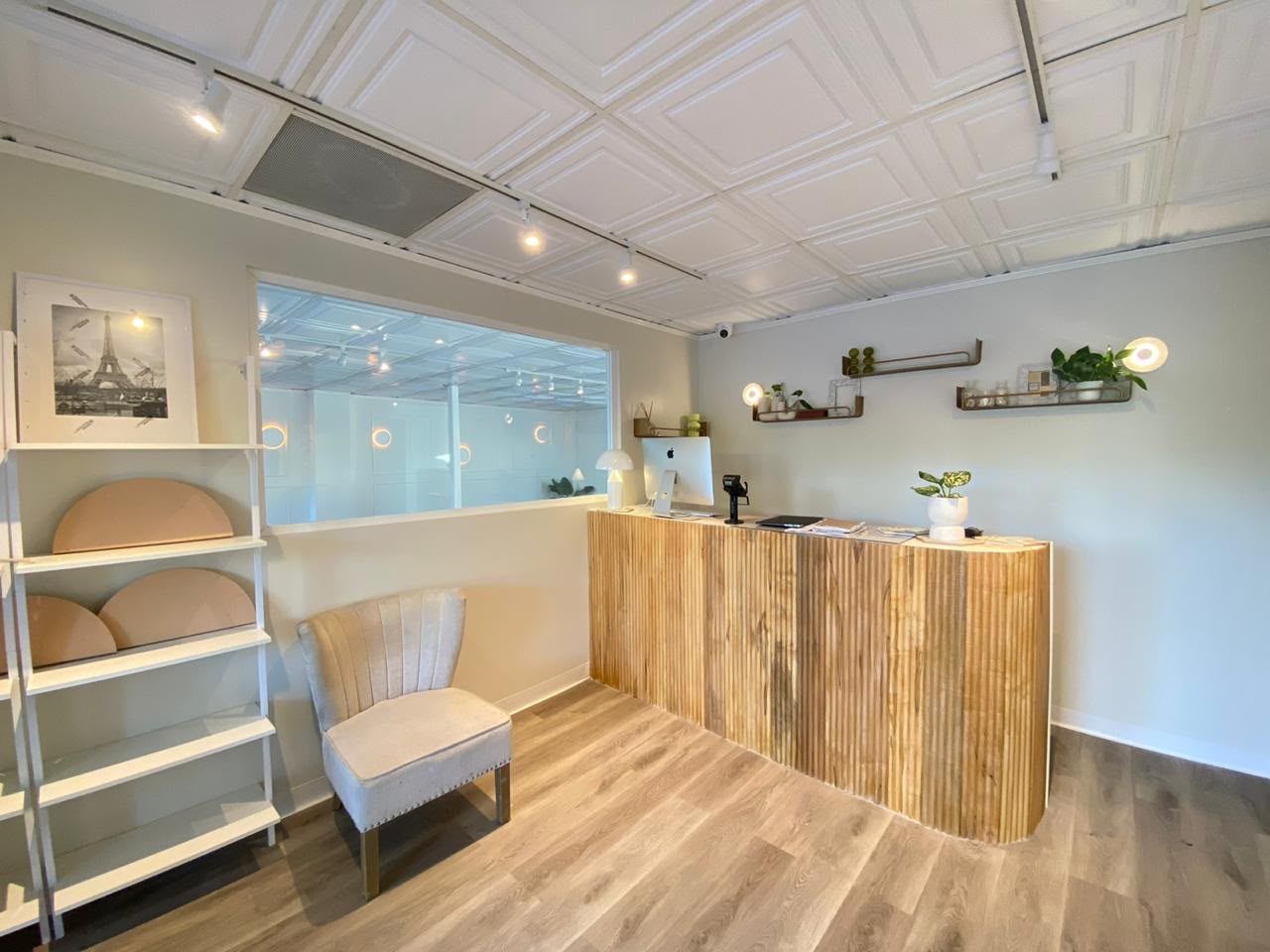 Seating and ceiling detail — Commercial Build-Out project by SoHo Home Multiservices