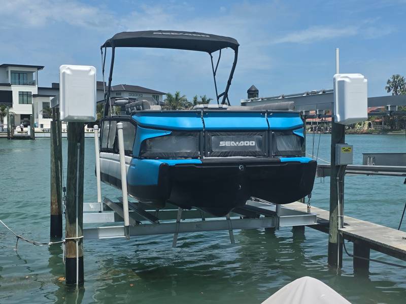 Boat Lift Systems — work by Sunrise Deck & Dock