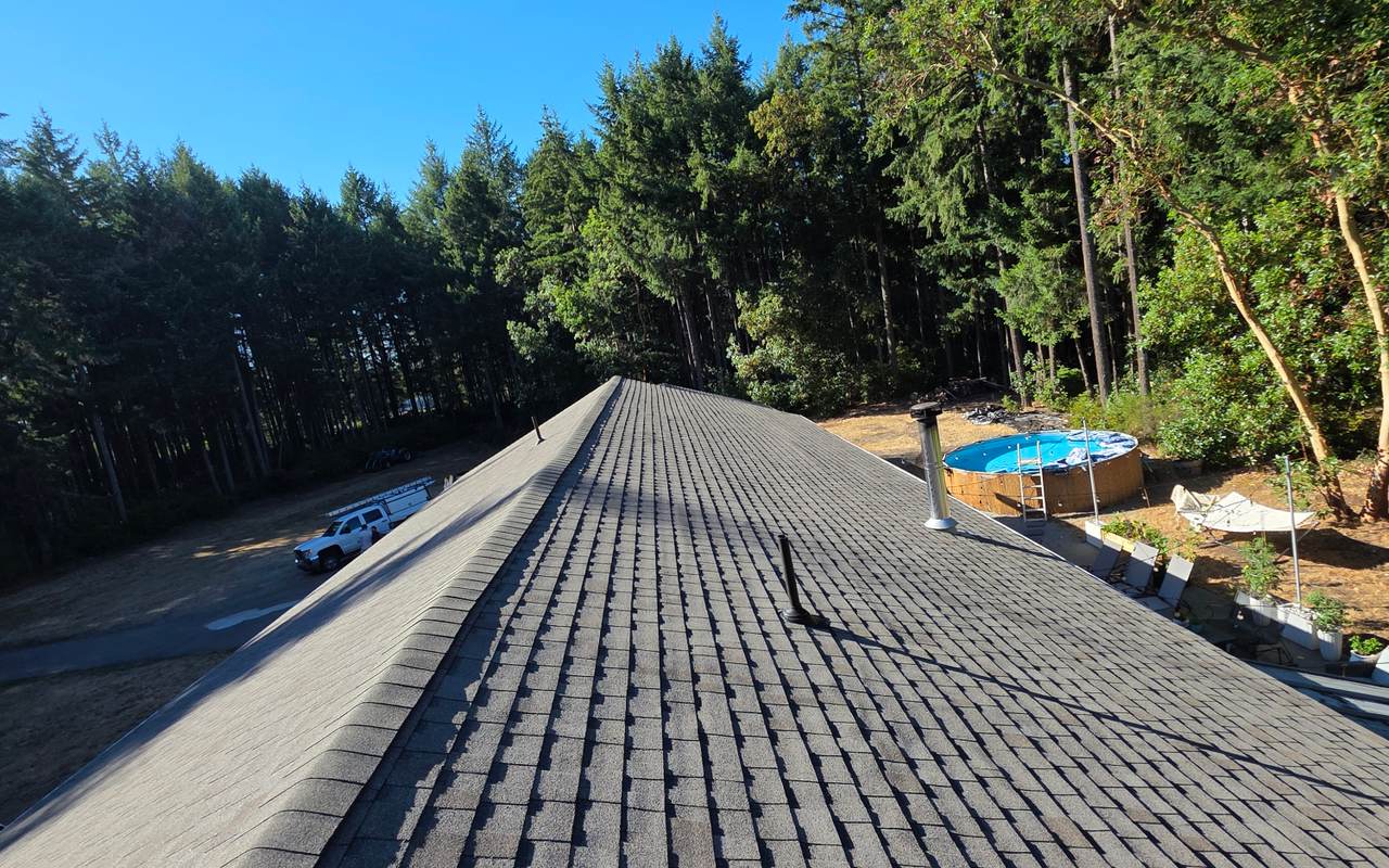 New asphalt shingle roof installed by VZR Roof Services in Olympia, WA