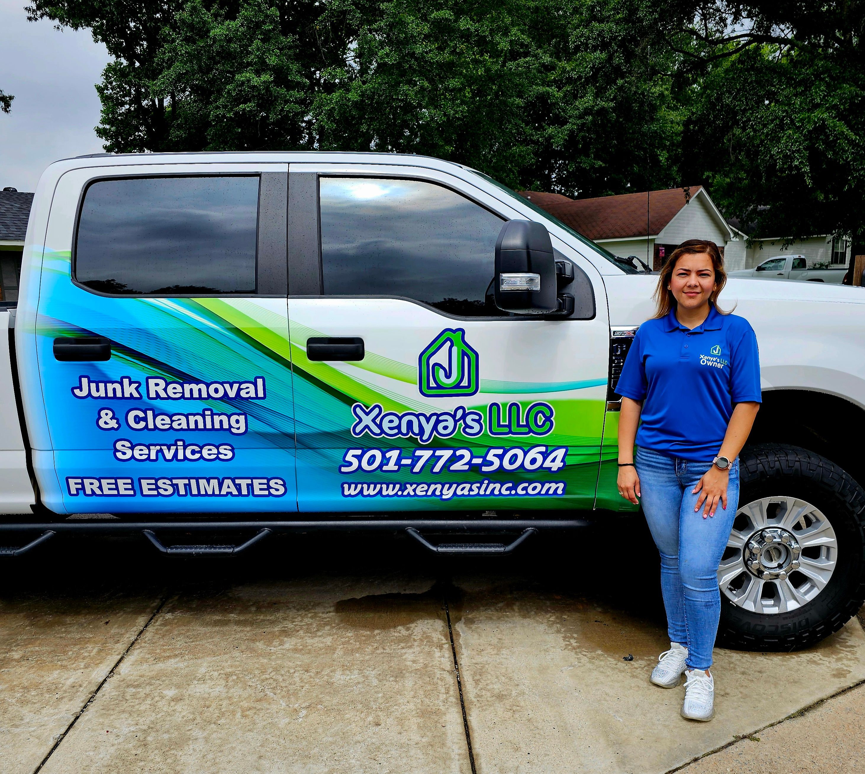 Recent cleaning and junk removal work by Xenya's LLC in Central Arkansas